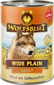 WOLFSBLUT Wide Plain Adult Konina i Bataty 395g - Zdjęcie główne