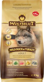 WOLFSBLUT Wild Duck Turkey Adult Kaczka Indyk i Ziemniaki 2kg - Zdjęcie nr 2