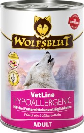 WOLFSBLUT VetLine Hypoallergenic Konina i Bataty 395g - Zdjęcie główne