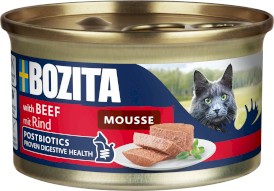 BOZITA Mousse Salmon Mus z Wołowiną bez zbóż dla kota Puszka 85g - Zdjęcie główne