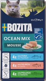 BOZITA Mousse Ocean Mix Mus bez zbóż dla kota 12x85g - Zdjęcie nr 4