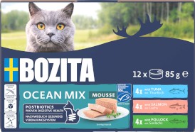 BOZITA Mousse Ocean Mix Mus bez zbóż dla kota 12x85g - Zdjęcie nr 5
