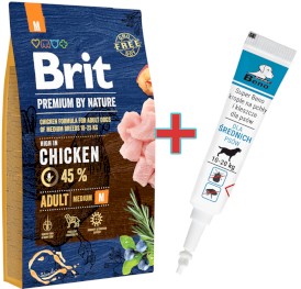BRIT Premium by Nature Adult Medium 8kg + Krople na KLESZCZE GRATIS !! - Zdjęcie główne