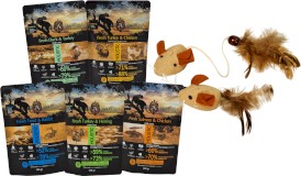 AMBROSIA Cat Zestaw Startowy dla kota 5 x 100g + Zabawka - Zdjęcie główne