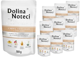 DOLINA NOTECI PREMIUM Małe Rasy Gęś Ziemniaki Jabłko 10x100g - Zdjęcie główne