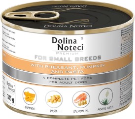 DOLINA NOTECI PREMIUM Małe Rasy Bażant Dynia Makaron 12x185g - Zdjęcie nr 2