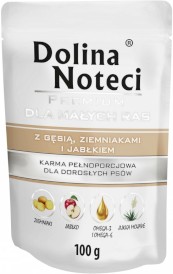 DOLINA NOTECI PREMIUM Małe Rasy Gęś Ziemniaki Jabłko 10x100g - Zdjęcie nr 2