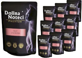 DOLINA NOTECI Premium Kot Filet z Łososia 10x85g - Zdjęcie główne
