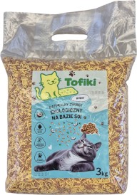 TOFIKI Żwirek sojowy zbrylający Kokos 3kg - Zdjęcie główne