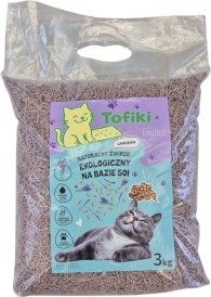 TOFIKI Żwirek sojowy zbrylający Lawenda 3kg - Zdjęcie główne