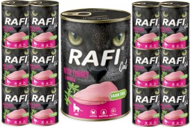 DOLINA NOTECI RAFI Cat Adult Indyk bez zbóż 12x400g - Zdjęcie główne