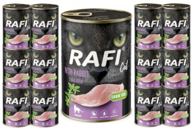 DOLINA NOTECI RAFI Cat Sterilised Królik bez zbóż 12x400g - Zdjęcie główne