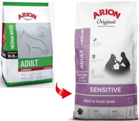 ARION Original Sensitive Adult Medium Lamb 12kg+3kg GRATIS - Zdjęcie nr 3
