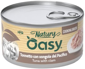 OASY Cat Natury Cooking Brooth Tuńczyk Małże w bulionie Puszka 85g - Zdjęcie główne