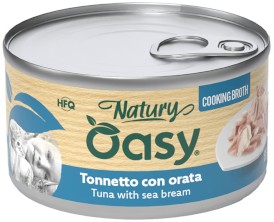 OASY Cat Natury Cooking Brooth Tuńczyk Dorada w bulionie Puszka 85g - Zdjęcie główne