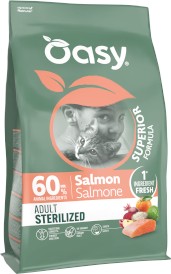 OASY Cat ADULT Sterilized Salmon Łosoś 7,5kg - Zdjęcie nr 2