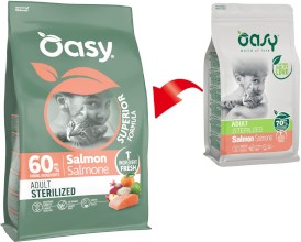 OASY Cat ADULT Sterilized Salmon Łosoś 7,5kg - Zdjęcie nr 3