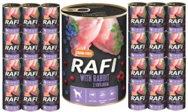 Dolina Noteci Rafi z Królikiem Pasztet bez zbóż 24x400g - Zdjęcie główne