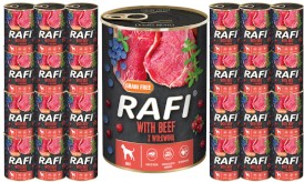 Dolina Noteci Rafi z Wołowiną Pasztet bez zbóż 24x400g - Zdjęcie główne