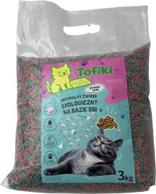 TOFIKI Żwirek sojowy zbrylający Guma balonowa 3kg - Zdjęcie główne