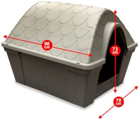 STEFANPLAST Buda dla psa Happy Home Large szara - Zdjęcie nr 2