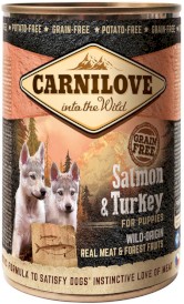 CARNILOVE Dog Puppies Salmon / Turkey ŁOSOŚ INDYK 400g - Zdjęcie główne