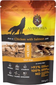 AMBROSIA Dog Adult Chicken / Salmon Paté Kurczak i Łosoś 150g - Zdjęcie główne
