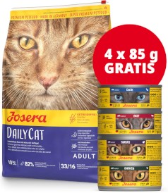 JOSERA Cat DAILYCAT Adult Bez Zbóż 10kg + 4 Puszki GRATIS! - Zdjęcie główne