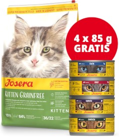 JOSERA Cat KITTEN GRAINFREE Bez Zbóż 10kg + 4 Puszki GRATIS! - Zdjęcie główne