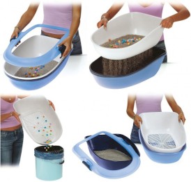 STEFANPLAST Furba Top Chic Kuweta zamknięta z sitkiem Biało-Zielona - Zdjęcie nr 3