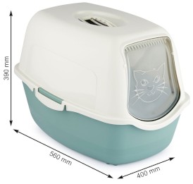 ROTHO Bailey Kuweta zamykana dla kota Błękitna / Piaskowa - Zdjęcie nr 3