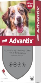 ADVANTIX Krople dla psa na kleszcze pchły L 10-25kg 4szt. - Zdjęcie główne