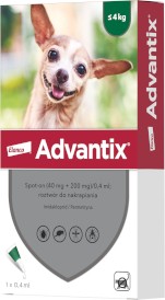 ADVANTIX Krople dla psa na kleszcze pchły S do 4kg 1szt. - Zdjęcie główne