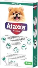 KRKA Ataxxa Krople dla psa na kleszcze pchły do 4kg 1szt. - Zdjęcie główne