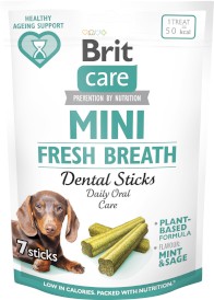 BRIT Care Dog Mini Fresh Breath Dental Sticks Pielęgnacja zębów 120g - Zdjęcie główne