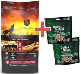 AMBROSIA Dog Adult Beef / Fresh Salmon Wołowina i Świeży Łosoś 12kg + GRATIS DOLINA NOTECI - Zdjęcie główne