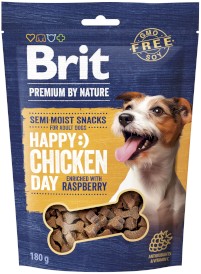 BRIT Premium by Nature Dog Adult Happy Snack Chicken Day Kurczak z Malinami 180g - Zdjęcie główne