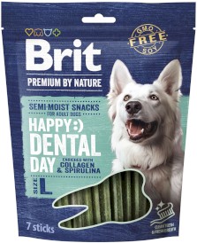 BRIT Premium by Nature Dog Adult Happy Snack Dental Day Kolagen Spirulina L 250g - Zdjęcie główne