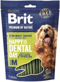 BRIT Premium by Nature Dog Adult Happy Snack Dental Day Kolagen Spirulina M 180g - Zdjęcie główne