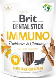 BRIT Dog Dental Stick Immuno Probiotyki Cynamon Naturalna odporność 251g - Zdjęcie główne
