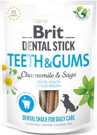 BRIT Dog Dental Stick Teeth / Gums Rumianek Szałwia Zdrowe Zęby i Świeży Oddech 251g - Zdjęcie główne