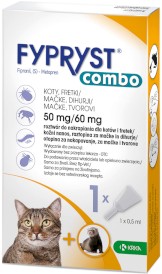 FYPRYST Combo Koty i Fretki Krople na kleszcze pchły 1szt. - Zdjęcie główne