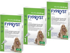 FYPRYST Spot-On Psy 10-20kg Krople na kleszcze pchły 3szt. - Zdjęcie główne
