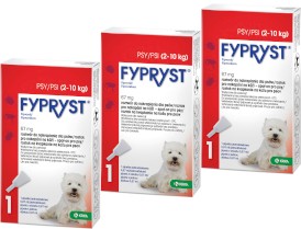 FYPRYST Spot-On Psy 2-10kg Krople na kleszcze pchły 3szt. - Zdjęcie główne