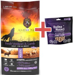AMBROSIA Dog Adult Fresh Venison / Lamb Świeża Dziczyzna i Jagnięcina 2kg + GRATIS DOLINA NOTECI - Zdjęcie główne