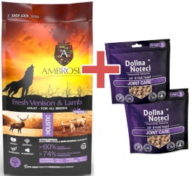 AMBROSIA Dog Adult Fresh Venison / Lamb Świeża Dziczyzna i Jagnięcina 12kg + GRATIS DOLINA NOTECI - Zdjęcie główne
