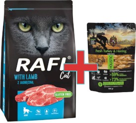 DOLINA NOTECI RAFI Cat Adult Jagnięcina 7kg + 100g Karmy SuperPremium GRATIS !! - Zdjęcie główne