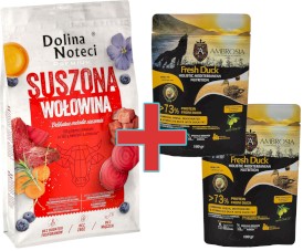 DOLINA NOTECI Premium SUSZONA Wołowina dla psa 9kg + 200g Karmy SuperPremium GRATIS !! - Zdjęcie główne