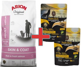 Arion Original Skin / Coat Adult Medium Salmon 2kg + 200g Karmy SuperPremium GRATIS !! - Zdjęcie główne