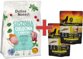DOLINA NOTECI Premium Małe Rasy SUSZONA Cielęcina Perliczka 3kg + 200g Karmy SuperPremium GRATIS !! - Zdjęcie główne